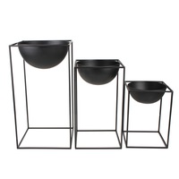 Set of 3 Jaime Planter Pot w/ Stand
