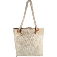 White Haven Straw Bag With Rope Handle