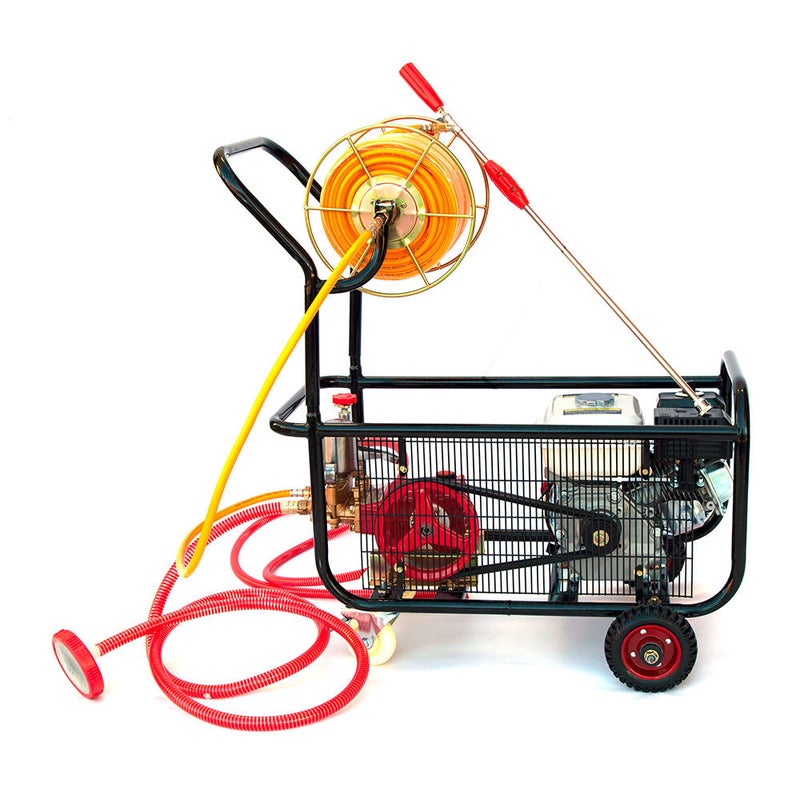 Buy 5.5HP Weed or Pest Control Spraying System with Piston Pump 50m Sprayer  Hose Reel - MyDeal