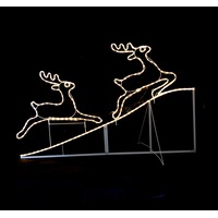 Animated Running Up Reindeer Rope Light for Christmas Decoration