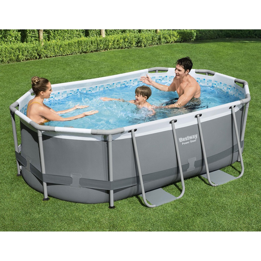Bestway 10ft Power Steel Swimming Pool 3.05m x 2.0m x 84cm 5613Z