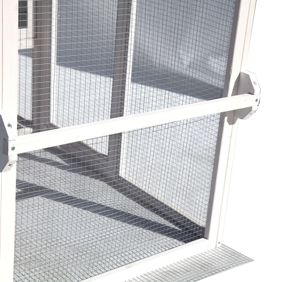 Buy Chicken Coop with Run on Wheel PVC Roof - Everyday Rewards Shop