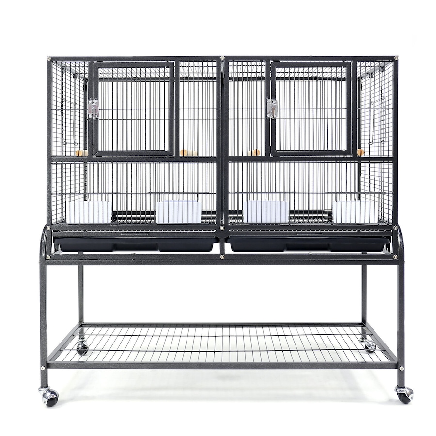 Flyline V2 Single-Double Breeding Bird Cage for Canary Parakeet Cockatiel Lovebird Finch