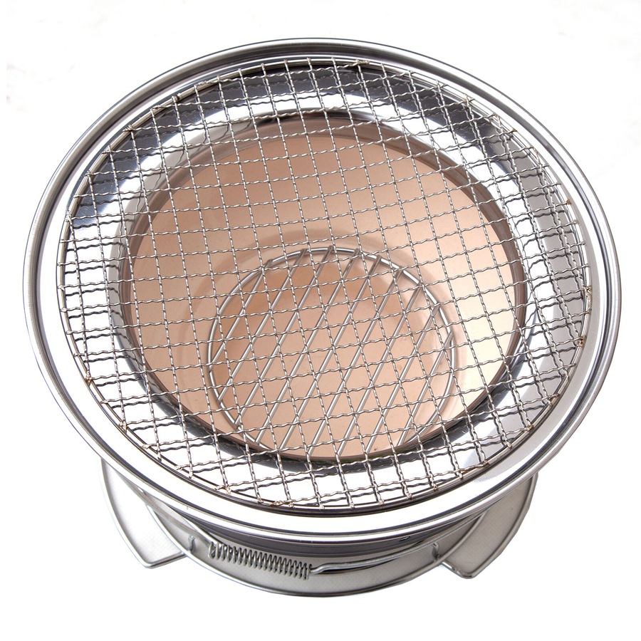 GTC Japanese Korean Ceramic Hibachi BBQ Table Grill Round with Protect Ring