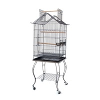 Bird Parrot Cage with Stand Cockatiel Amazon African Grey Caique Conure
