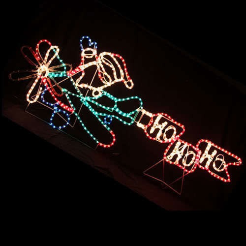 Stockholm Christmas Lights Multi Colour LEDs SantaElf Seesaw Motif