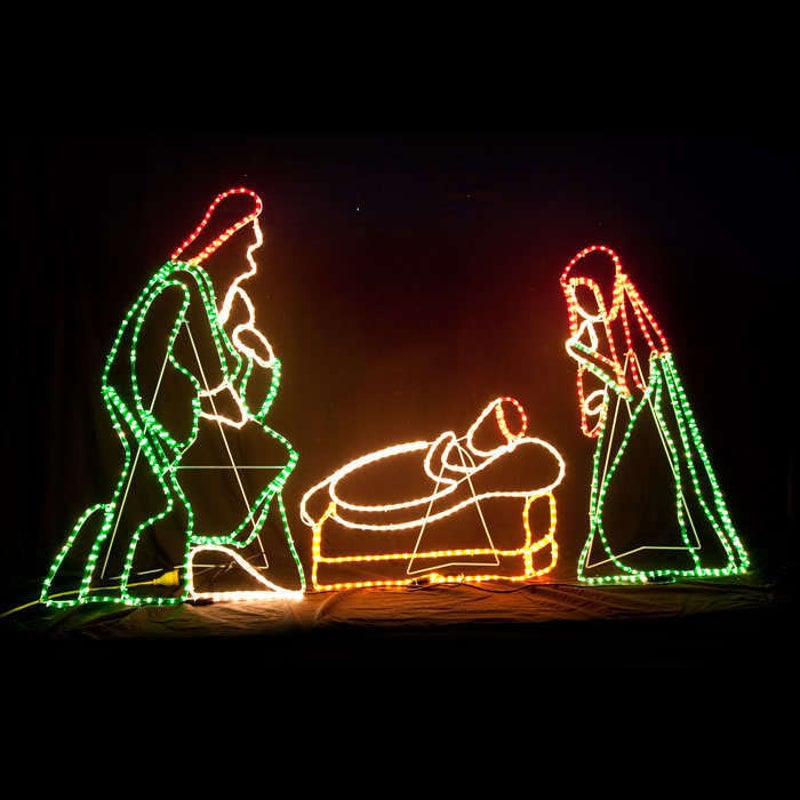 Buy LED Nativity and Cribs Christmas Motif Rope Light 225cm - MyDeal