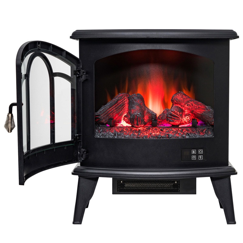 Buy Sunovo 58cm Freestanding 3Sided Electric Log Stove Fireplace