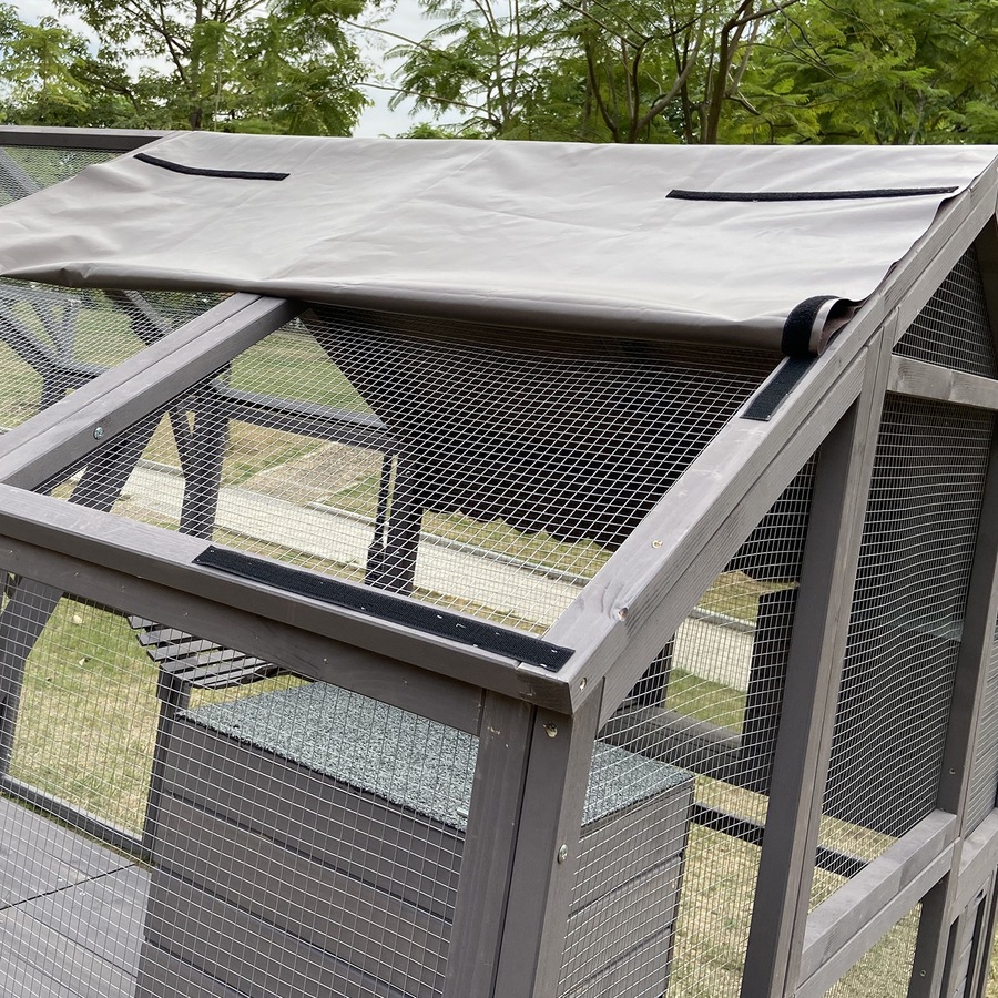 Walk In Wooden Catio Cat Enclosure Cage House 280x188cm