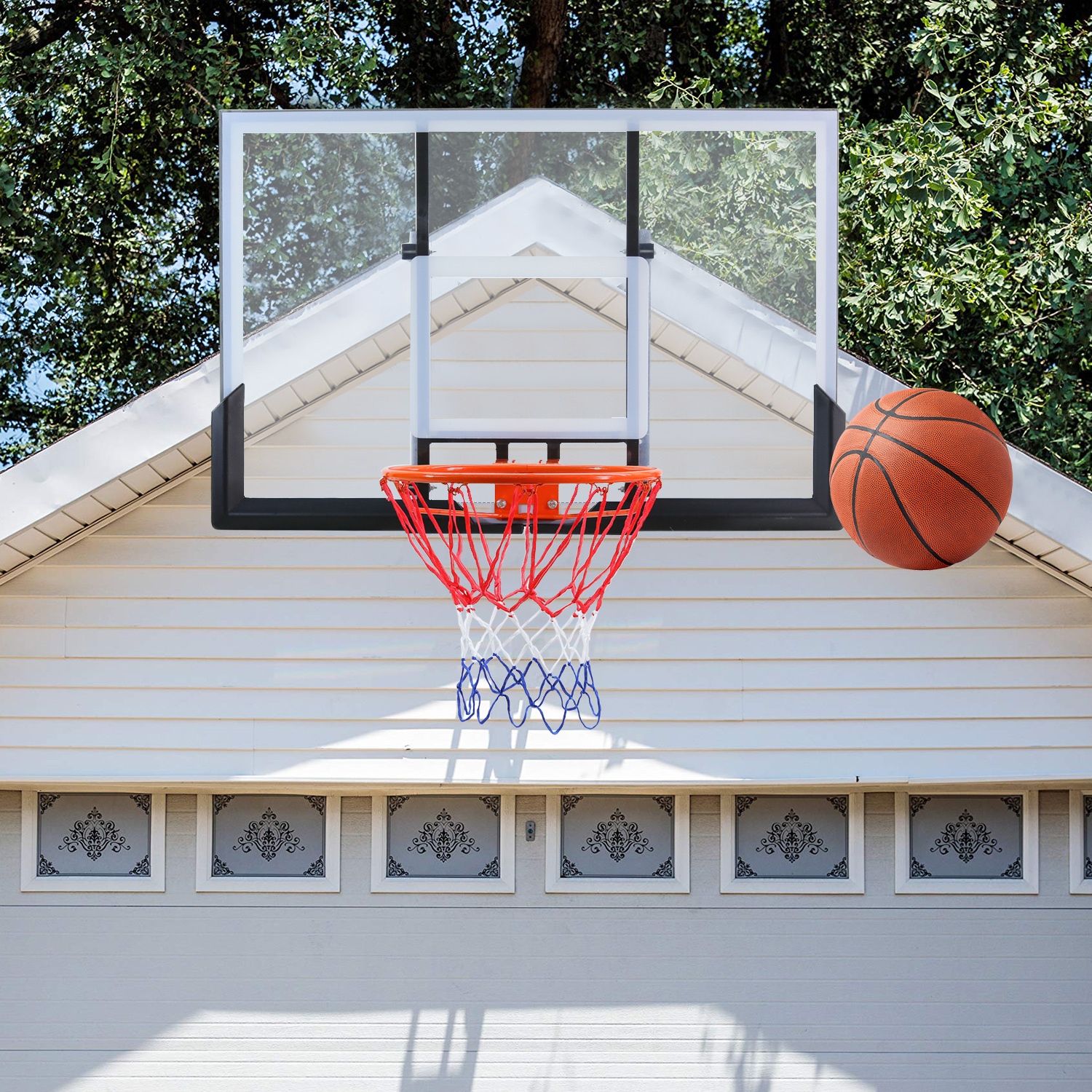 WallMount Basketball Backboard 120x80cm with Rim Net System Buy