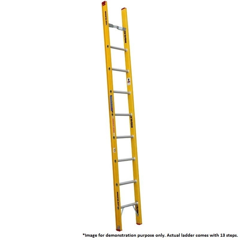 Indalex 13 Step Single Fibreglass Ladder 4.3m 12kg