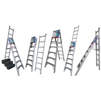 Indalex 5 Way Combination Aluminium Ladder 2.4-4.1m
