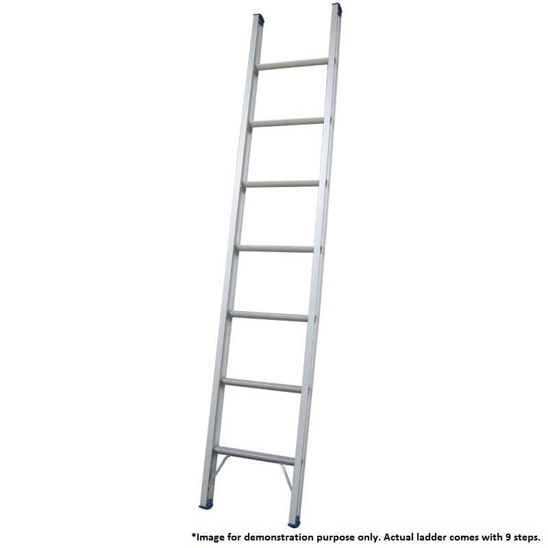 Indalex 9 Step Single Aluminium Ladder 3m 6kg