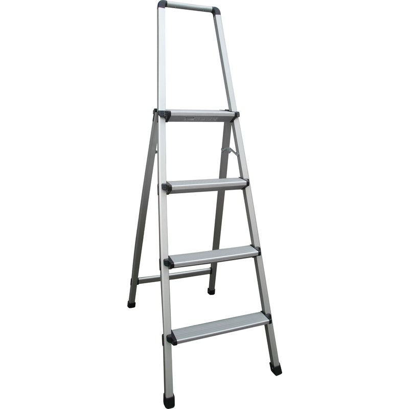 Indalex Aluminium 4 Step Ladder with Handrail 1.1m