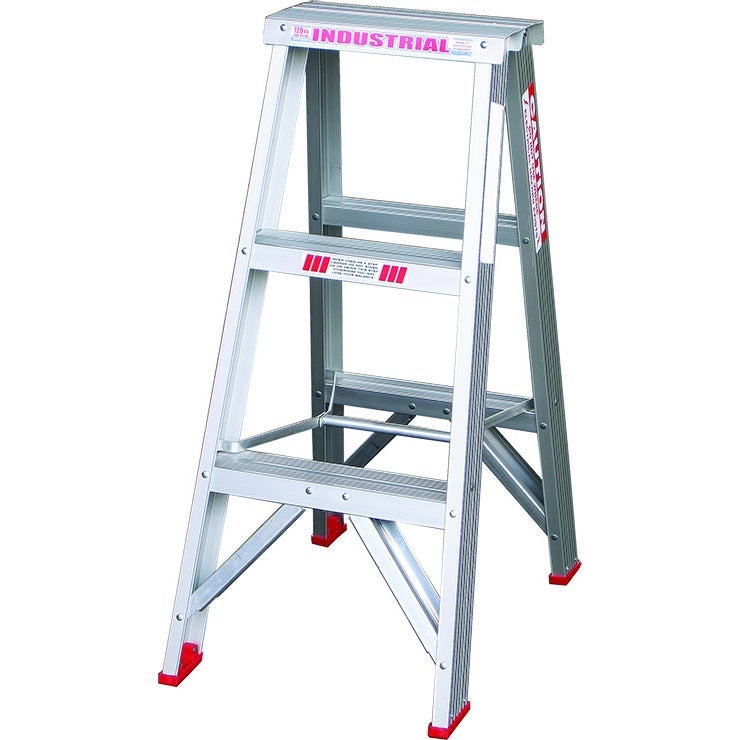 Indalex Double Sided Aluminium 3 Step Ladder 0.9m