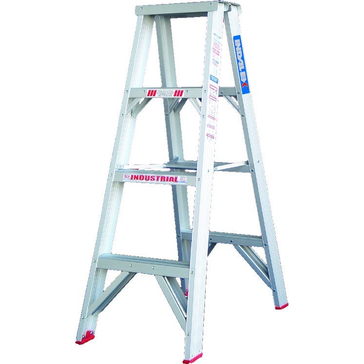 Indalex Double Sided Aluminium 4 Step Ladder 1.2m