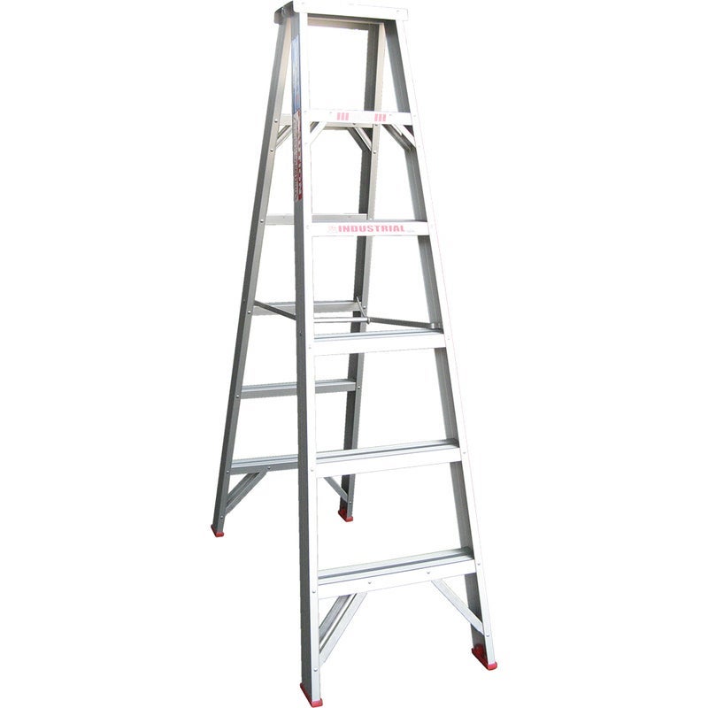 Indalex Double Sided Aluminium 6 Step Ladder 1.8m