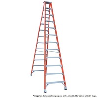 Indalex Double Sided Fibreglass 14 Step Ladder 4.3m