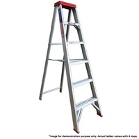 Indalex Single Sided Aluminium 4 Step Ladder 1.2m