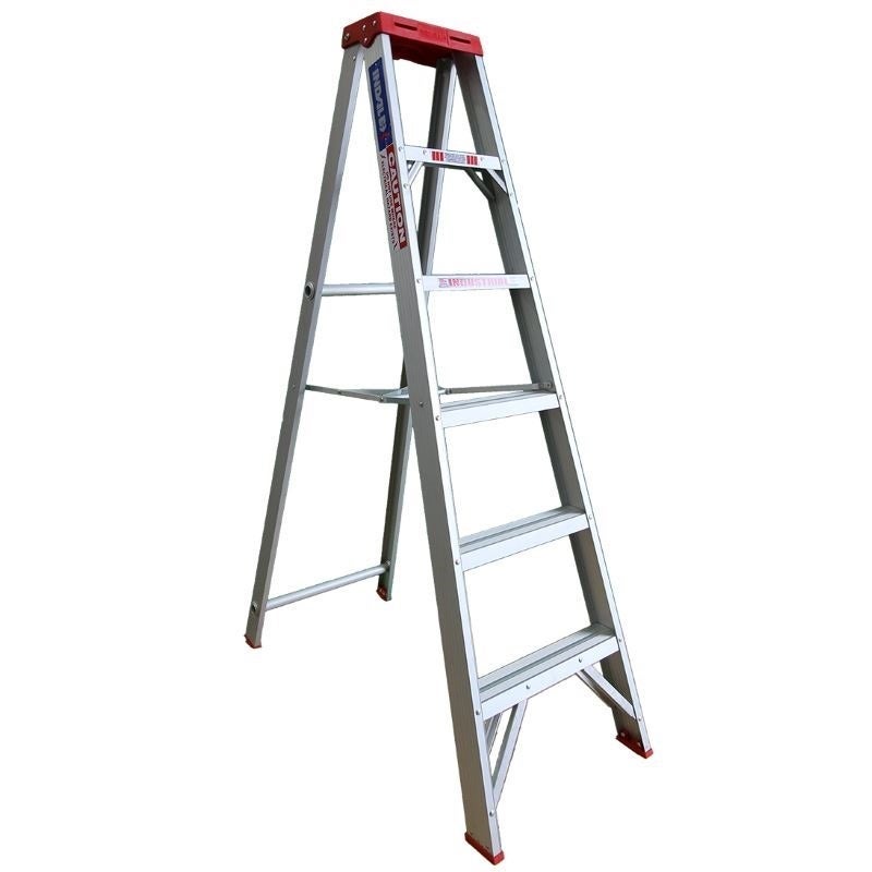 Indalex Single Sided Aluminium 6 Step Ladder 1.8m