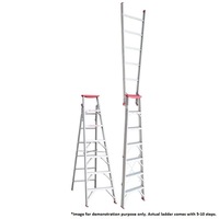Indalex Tradesman Dual Purpose Aluminium Ladder 5ft