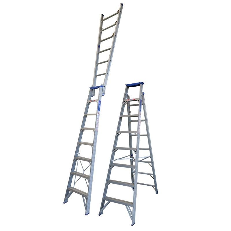 Indalex Dual Purpose Aluminium Ladder 8ft