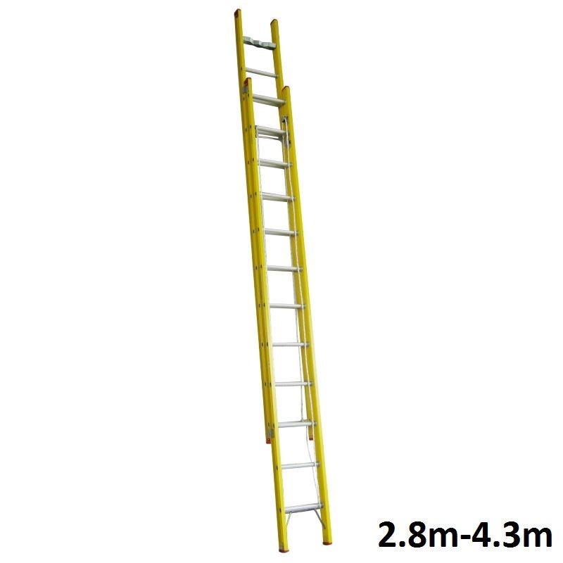 Indalex Tradesman Fibreglass Extension Ladder 4.3m