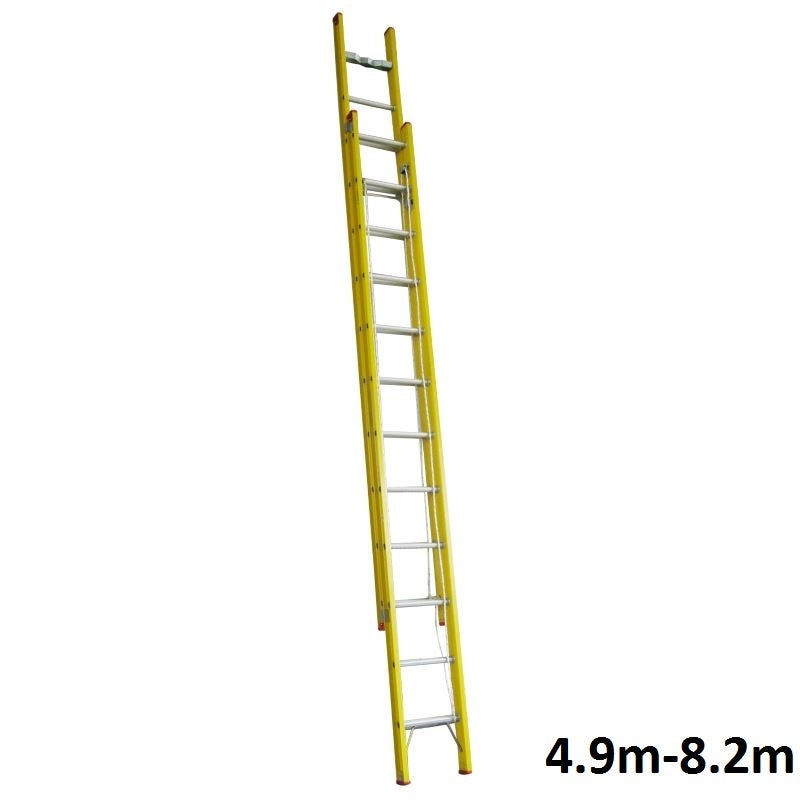 Indalex Tradesman Fibreglass Extension Ladder 8.2m
