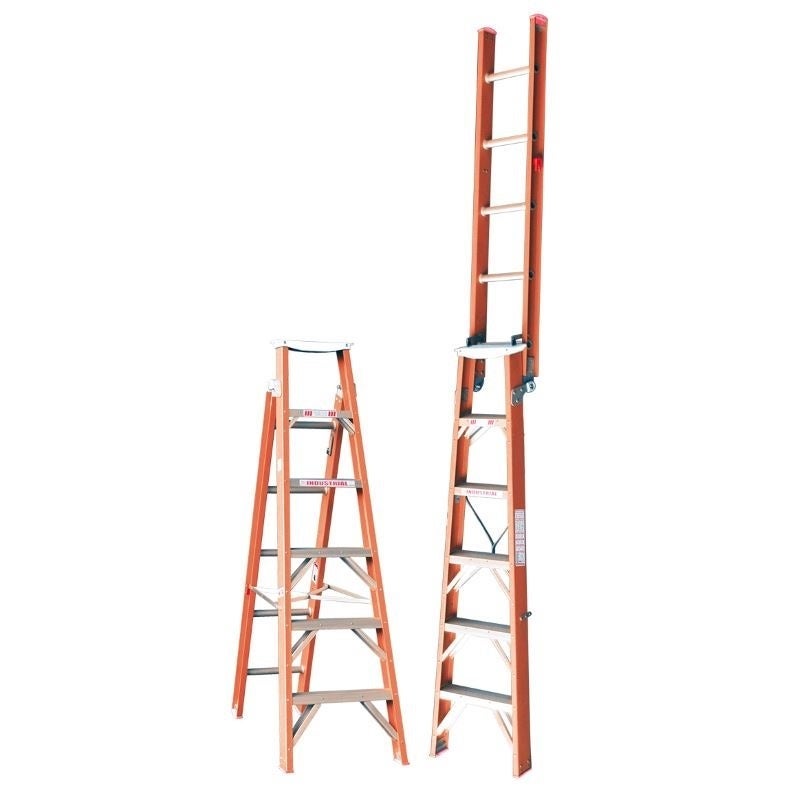 Indalex Tradesman Two Purpose Fibreglass Ladder 6ft