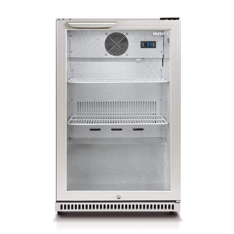 Buy Husky 118L Single Glass Door Outdoor Bar Fridge/Drinks Chiller in