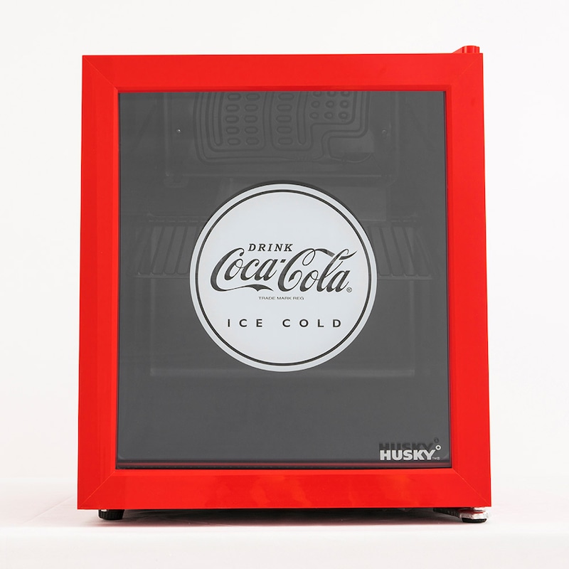 Buy Husky 48l Glass Door Coca Cola Coke Indoor Bar And Drinks Fridge