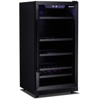 Husky Riserva 240L Dual Zone Freestanding Wine Fridge in Matt Black (HUSWS72DMBZY)