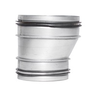 Sirius Offset Galvanised Steel Range Hood Duct Transition Piece