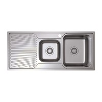 Tisira 108cm 1.5 Bowl Stainless Steel Kitchen Sink With Left Hand Drainer (TSLE1081L)
