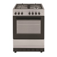 Tisira 60cm 65L Dual Fuel Upright Cooker in Stainless Steel (TFGM629XE)