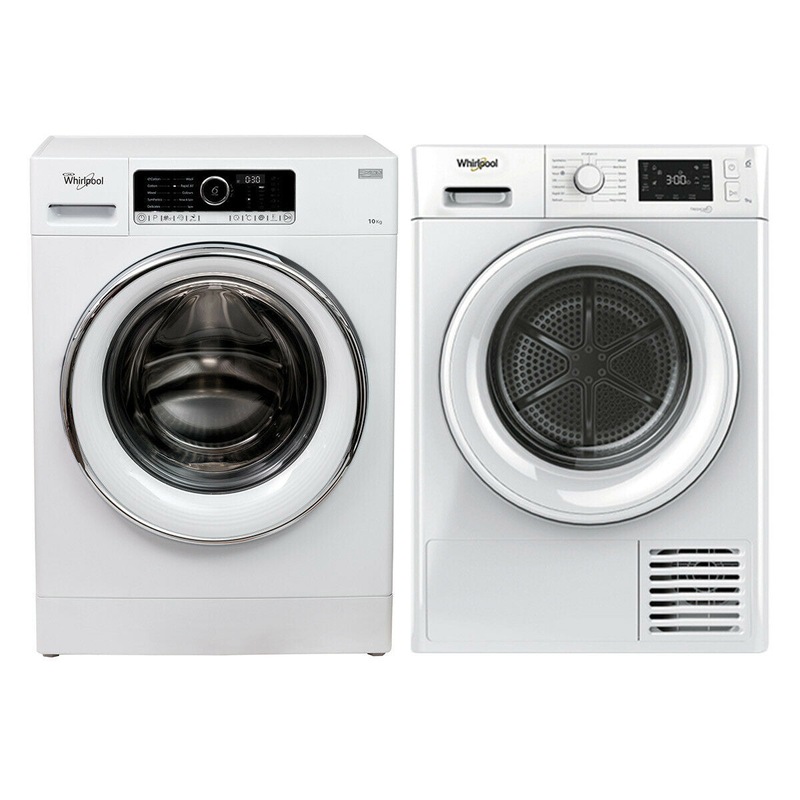 Buy Whirlpool 10kg Front Load Washer & 9kg Heat Pump Clothes Dryer