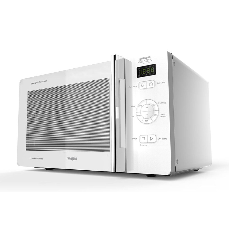 Whirlpool 25L Crisp N Grill Microwave Oven & Grill In White (MWC25WH