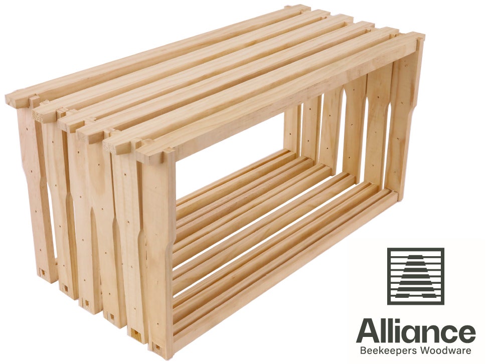 100x Pine Wood Full Depth Alliance Beehive Frames - with 13mm bottom bar