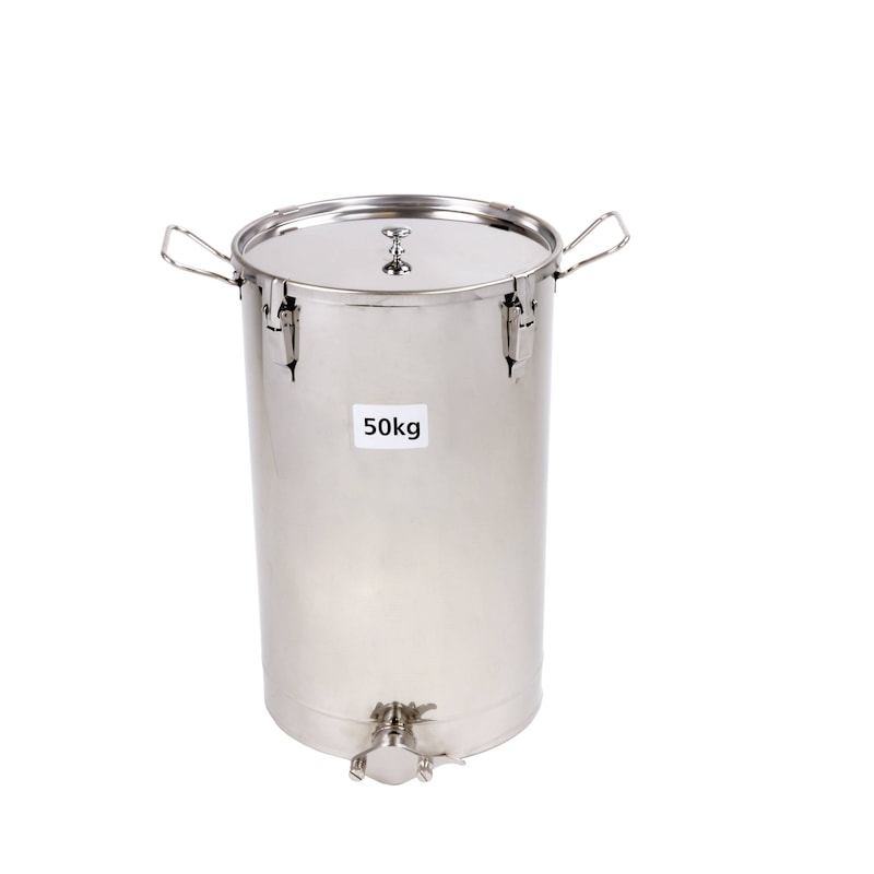 Buy Beekeeping Deluxe Steel Honey Storage Tank 50kg - MyDeal