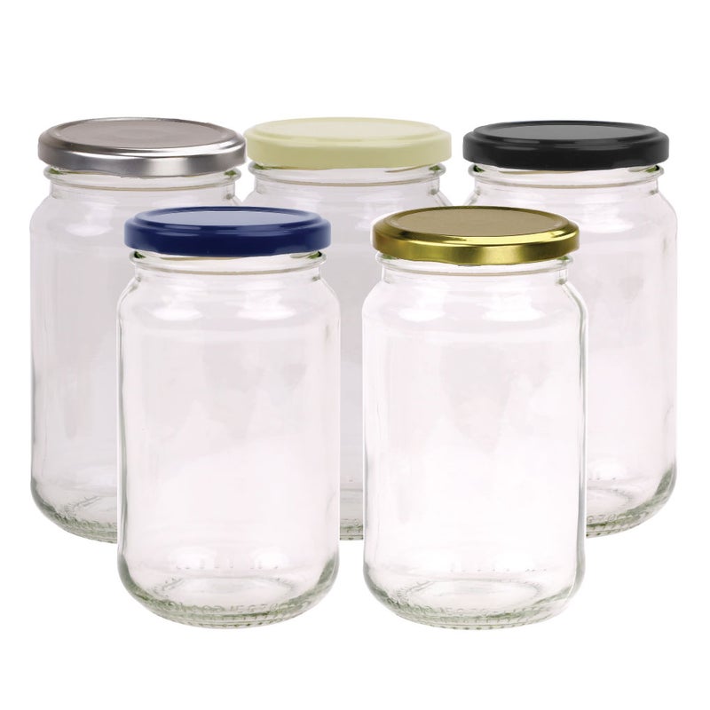 5.5L Glass Jar with Metal Lid and Shelf Glass Beverage Cold Drink