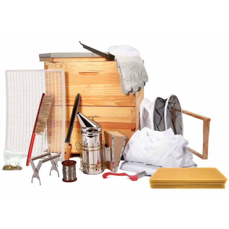 Deluxe Apiarist Beekeeper Kit With Beehive & Bee Suit - 10 Frame Size