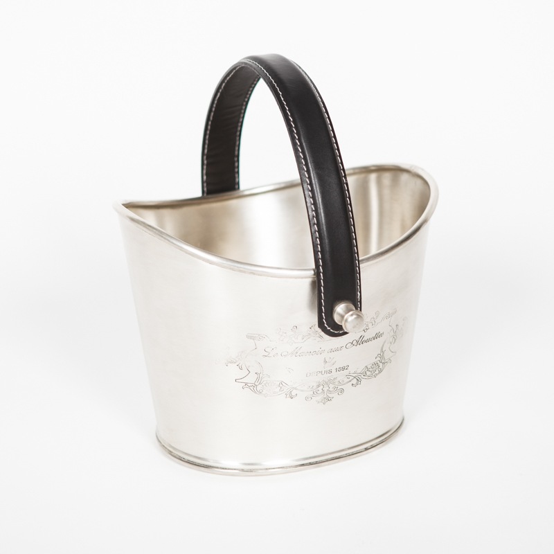 Buy ALOUETTE Hand Engraved Ice Bucket Antique Silver with Black