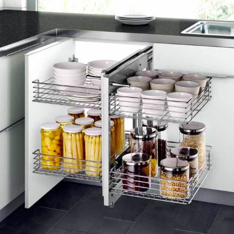 Buy ELITE Show Hand Magic Corner II Pull-Out Kitchen Corner Storage ...