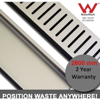 Premium Slotted Shower Grate Waste Drain 2600mm