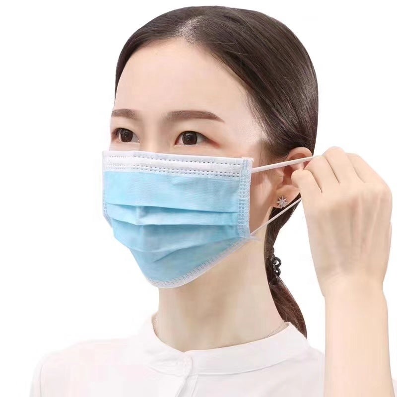 KASA Disposable FACE MASK Dust Pollution Face Protection Ear loop Filter 3 Ply 50PCS