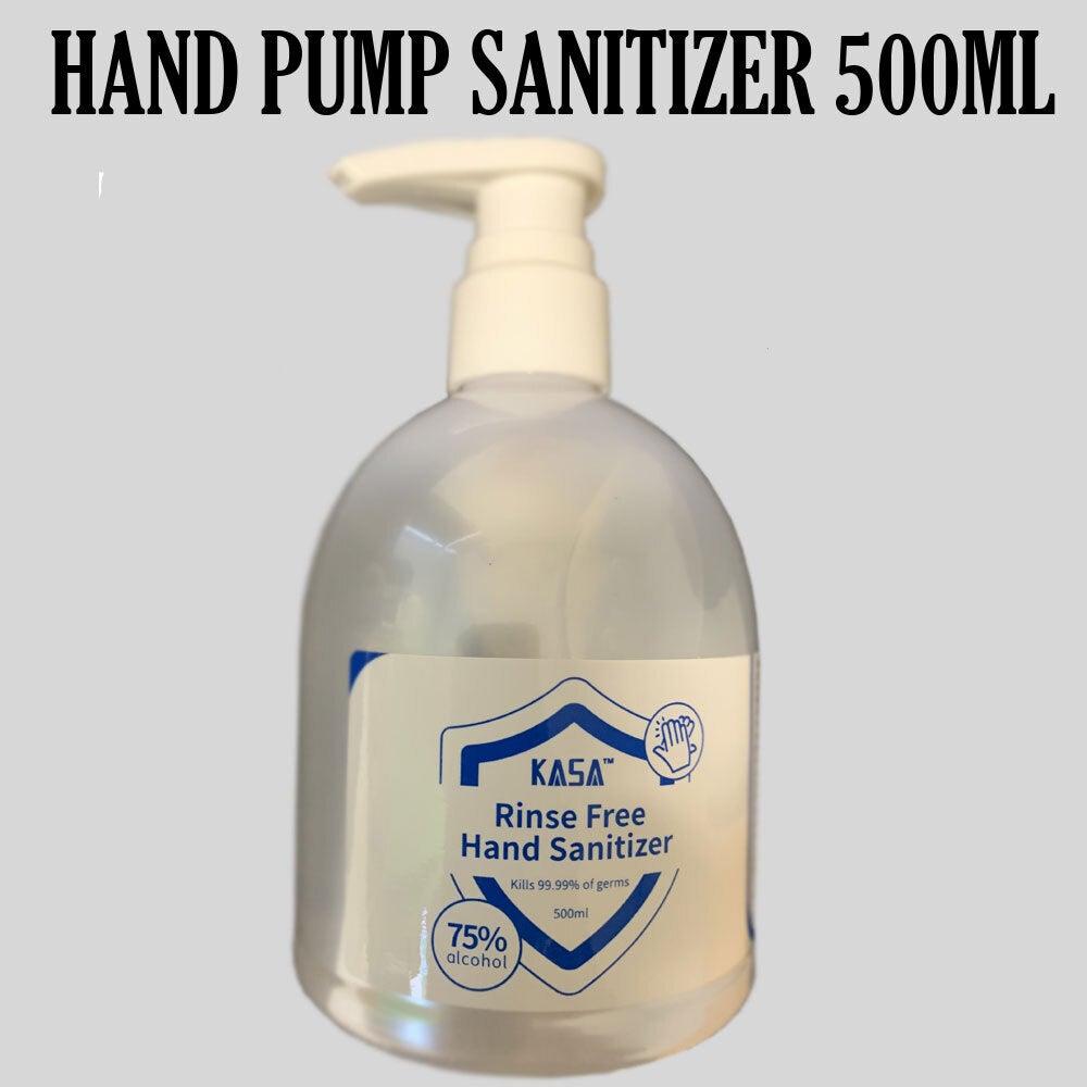 KASA Hand Sanitizer 500ml Pump Bottle Germs Killer Home Office