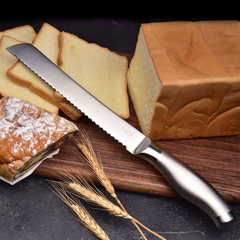 KASA Stainless Steel Serrated Kitchen Knife Bread Knife