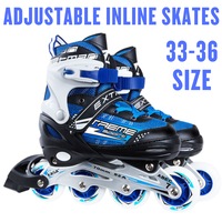KASA Adjustable Roller Blades Inline Skates (Blue, L)