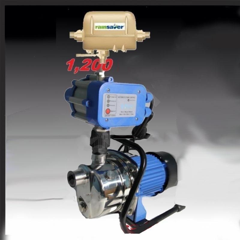 NEW 1,200W Automatic Rain Water Tank Pump Garden with Mains Change Over