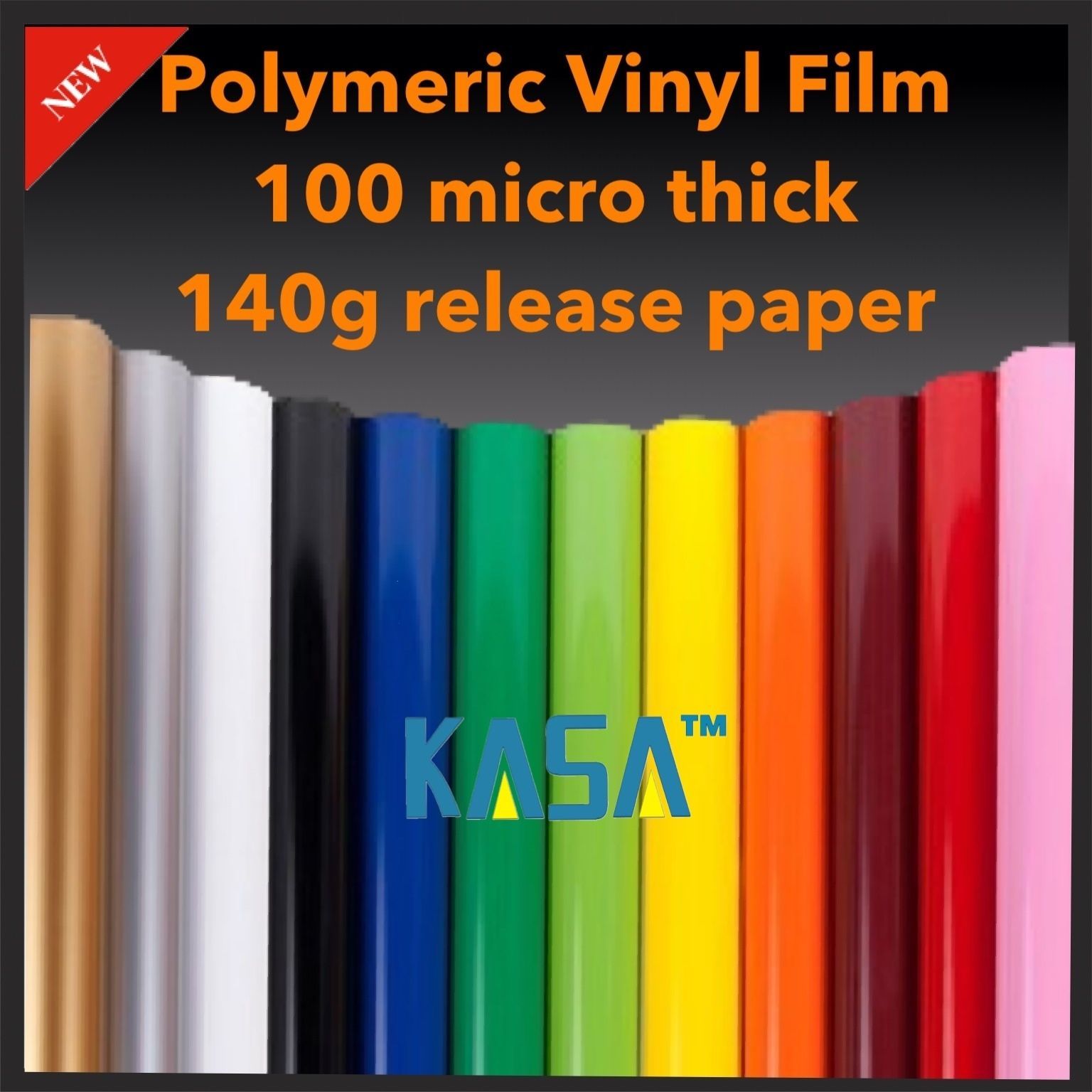 NEW KASA Plotter Cutter VINYL Polymeric ROLL PVC DESIGN FiLM 140g Paper 610mmx8m